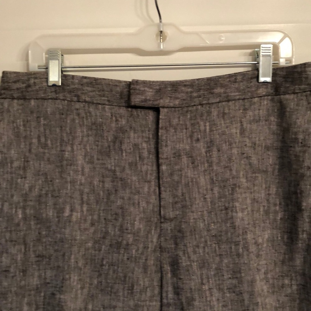 Ellen Tracy black linen slacks.